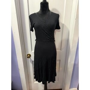 42Pops Black Surplice Dress in‎ S